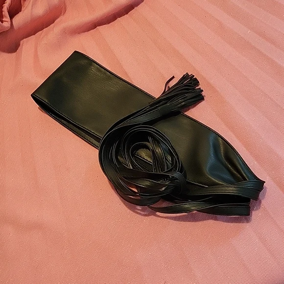 Vegan Leather Wrap Tassel Belt - Picture 9 of 13